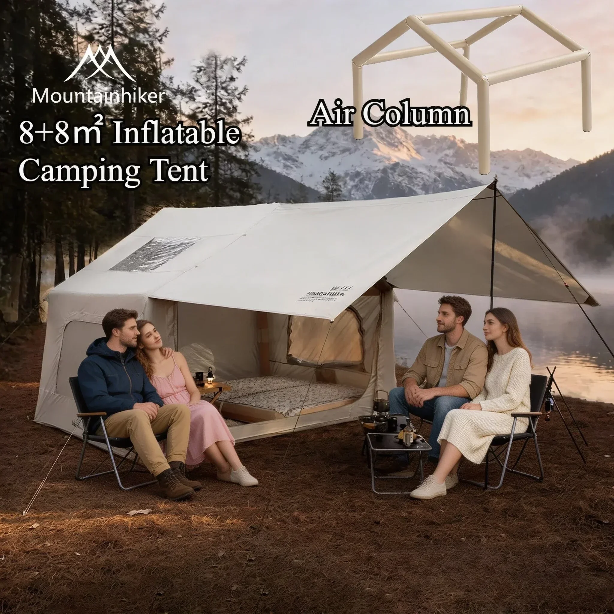 8+8㎡ MOUNTAINHIKER Inflatable  - Outdoor Camping Gazebo recension och pris