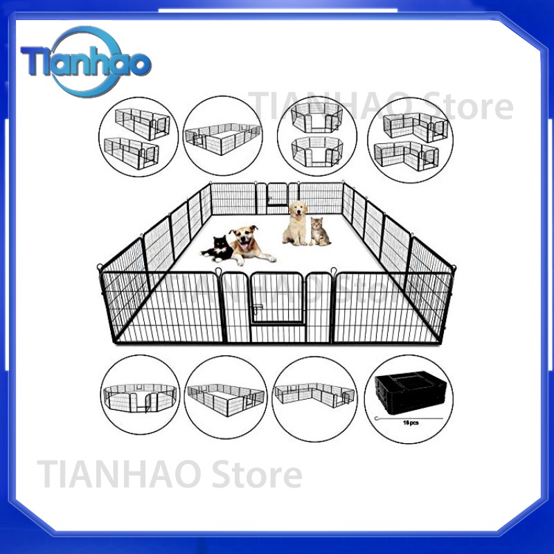 Pet Playpen Fence for Dogs Ind - Outdoor Camping Dog Fence recension och pris