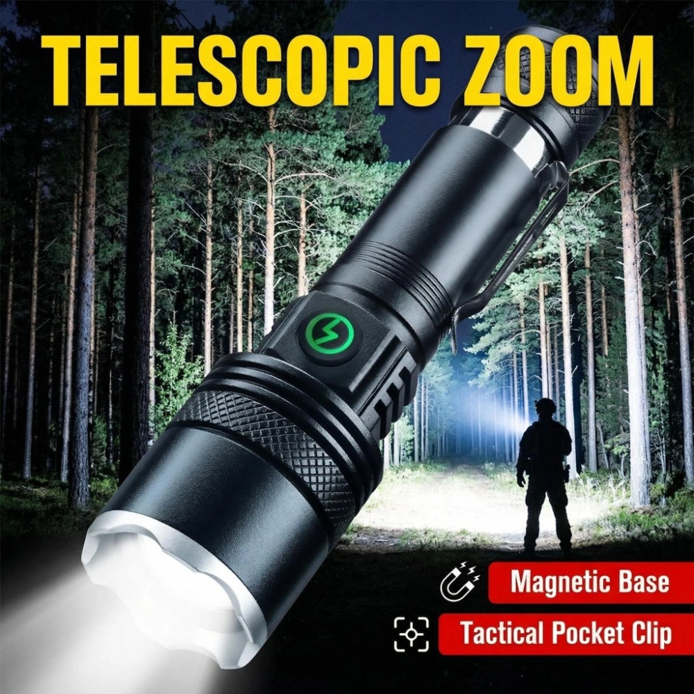 Rechargeable LED Flashlight Zo - Outdoor Camping Hiking recension och pris