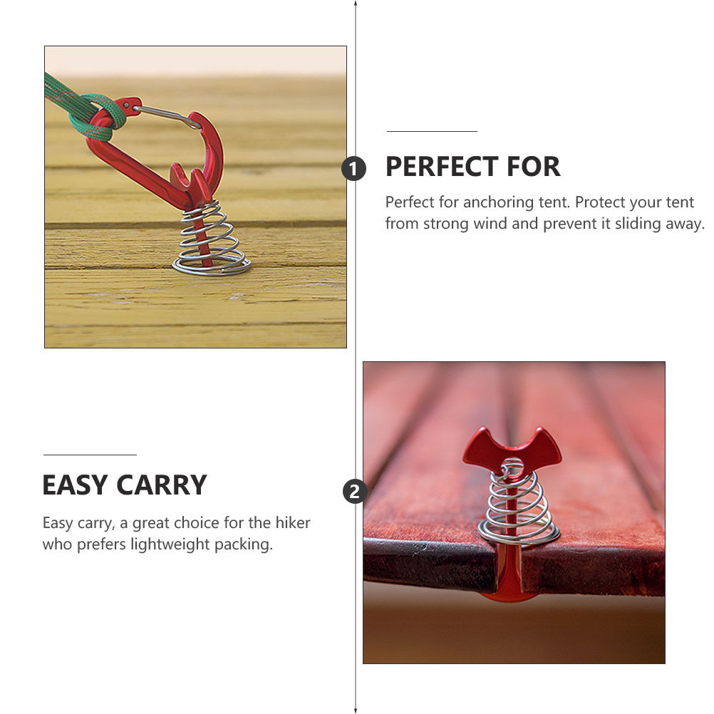 3Pcs Fish Bone Tent Pegs Sprin - Outdoor Camping Decke recension och pris