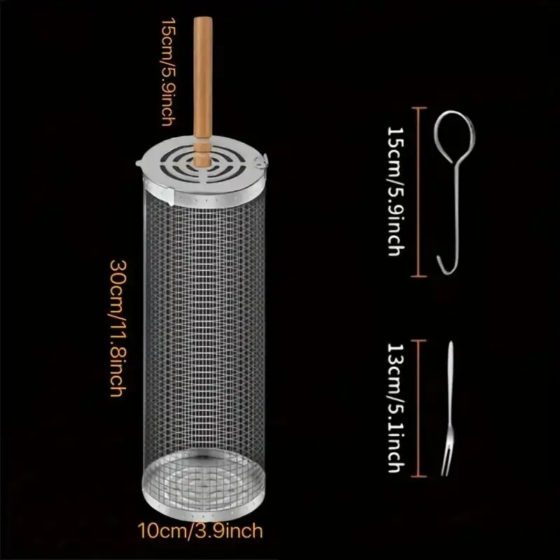 Stainless Steel BBQ Grill Bask - Outdoor Camping Grill recension och pris