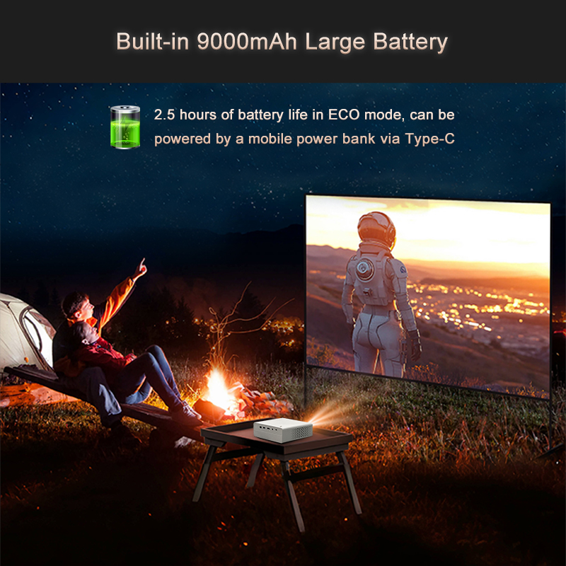 Jenovox M5000 Mini DLP Project - Outdoor Camping Videos recension och pris