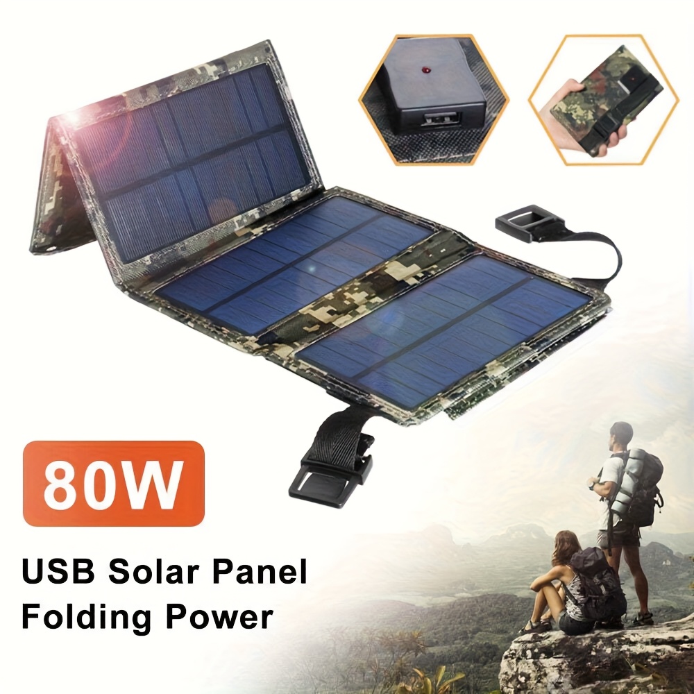 [Solar Panel] 80W Portable Fol - Outdoor Camping Hiking recension och pris