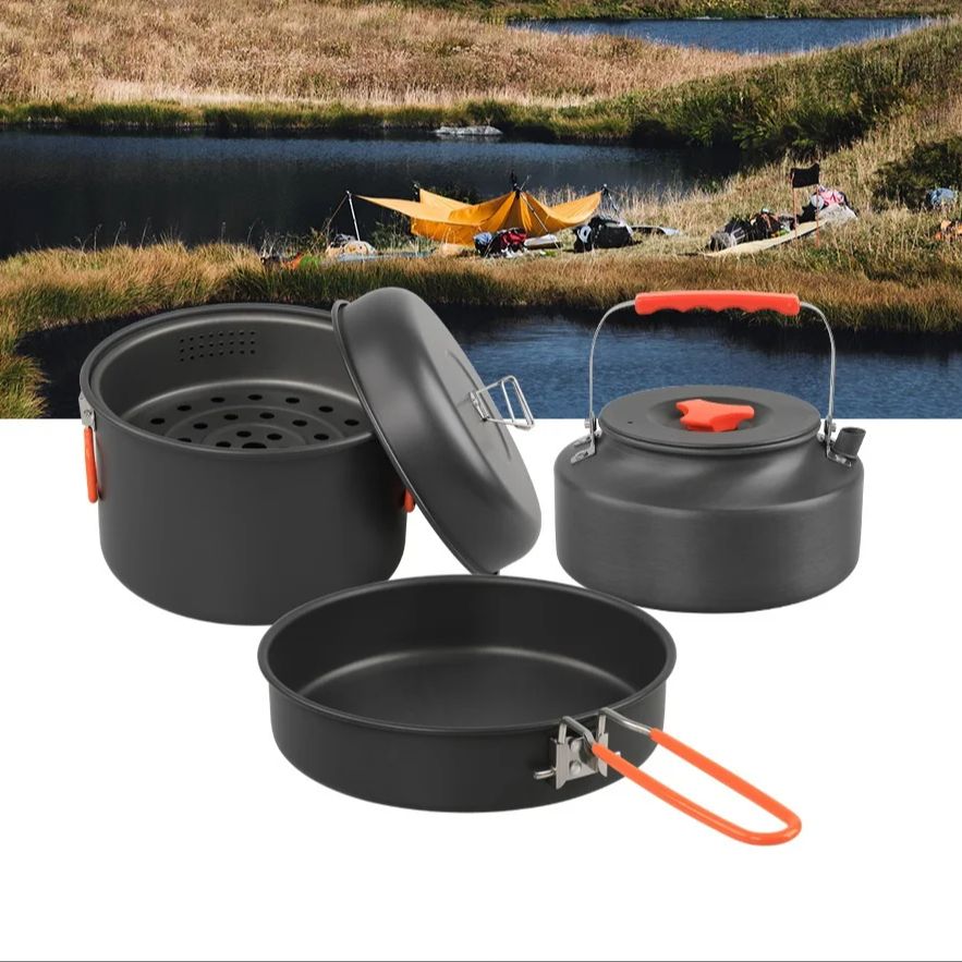 Outdoor Cookware Set Camping C - Camp Cooking Set recension och pris