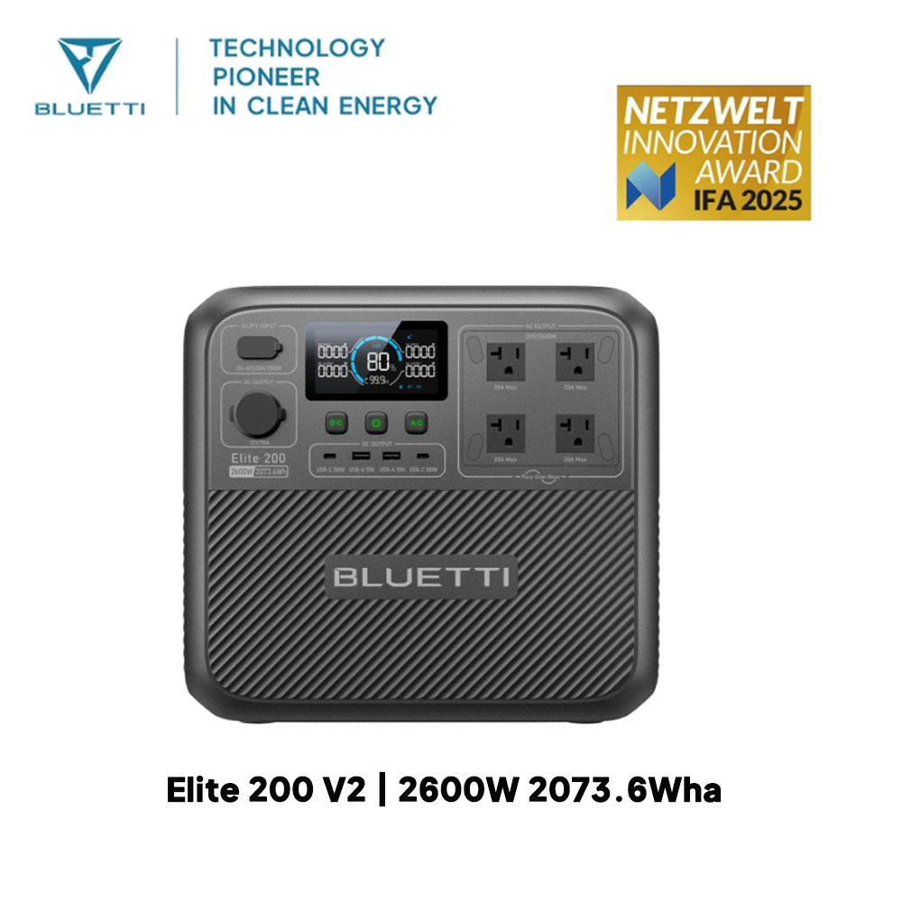【Renew】BLUETTI Elite 200 V2 Po - Outdoor Camping Oven recension och pris