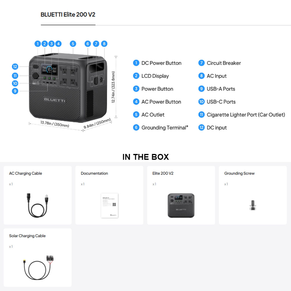 【Renew】BLUETTI Elite 200 V2 Po - Outdoor Camping Oven recension och pris