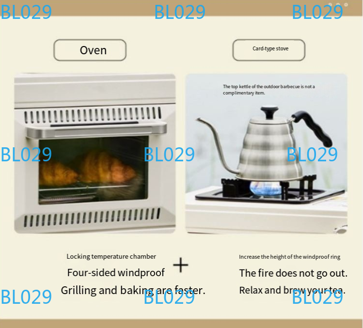 Portable small baking oven Hou - Outdoor Camping Oven recension och pris