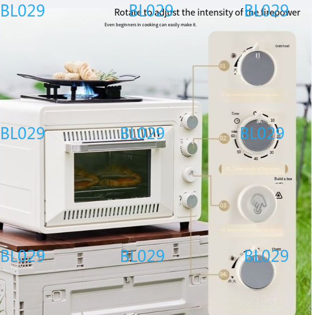 Portable small baking oven Hou - Outdoor Camping Oven recension och pris