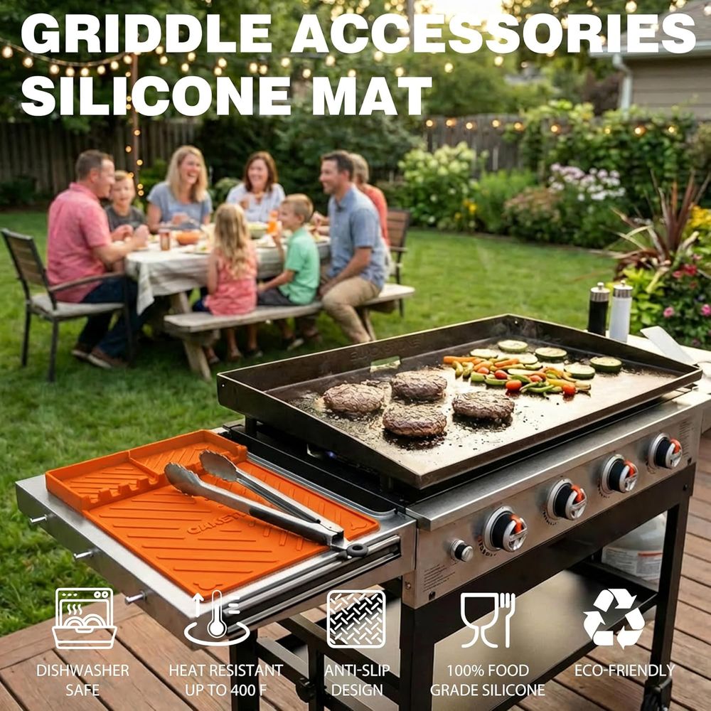 Silicone Grill Mats or Griddle - Outdoor Camping Grill recension och pris
