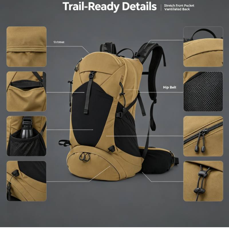 Large Waterproof Tear-Resistan - Outdoor Camping Hiking recension och pris