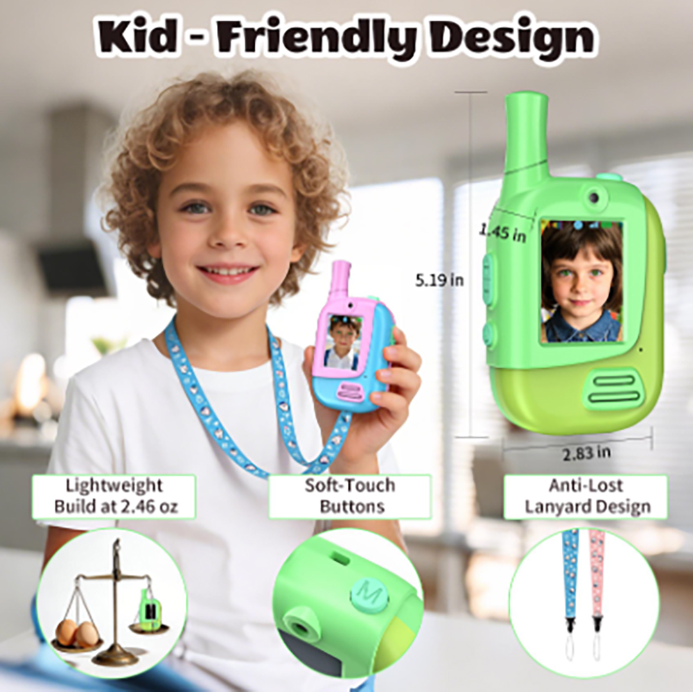 2 Pack Rechargeable Kids Video - Outdoor Camping Videos recension och pris