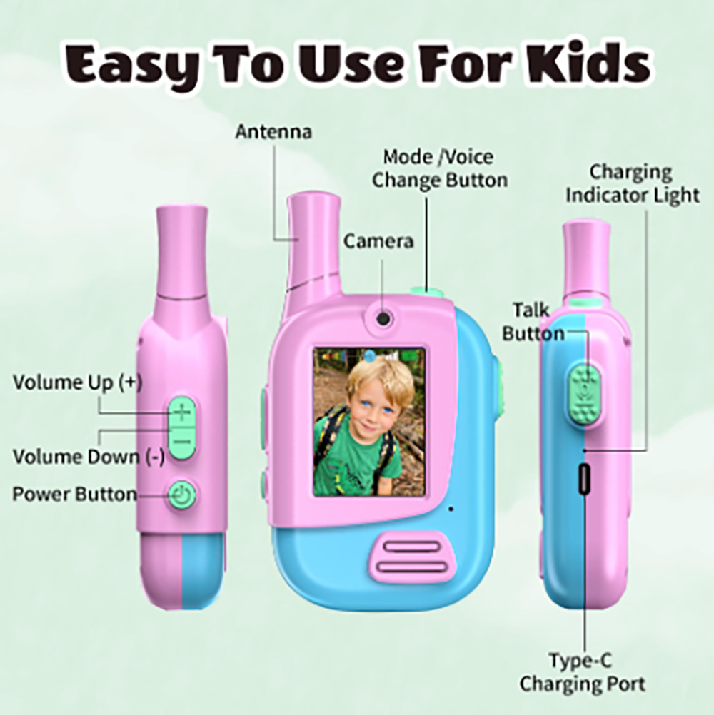 2 Pack Rechargeable Kids Video - Outdoor Camping Videos recension och pris