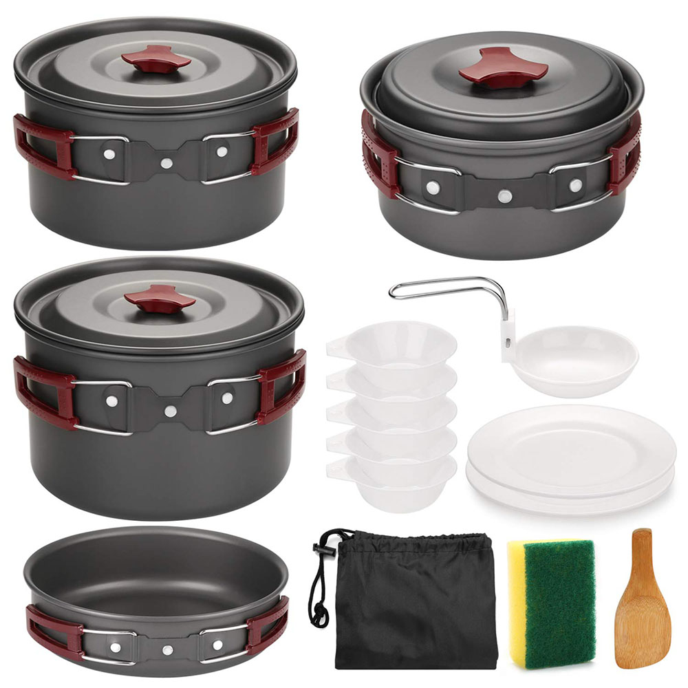 Outdoor Camping Cookware Kit N - Outdoor Camping Kitchen Table recension och pris