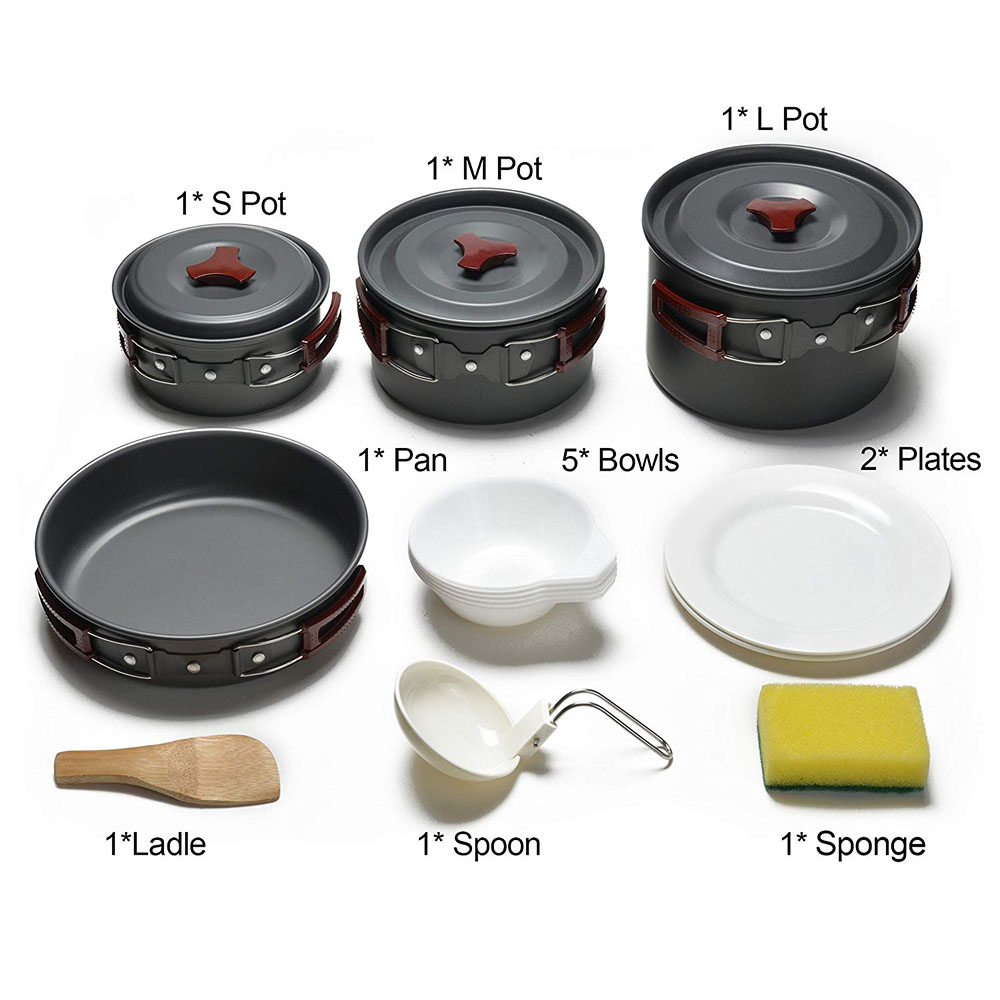 Outdoor Camping Cookware Kit N - Outdoor Camping Kitchen Table recension och pris