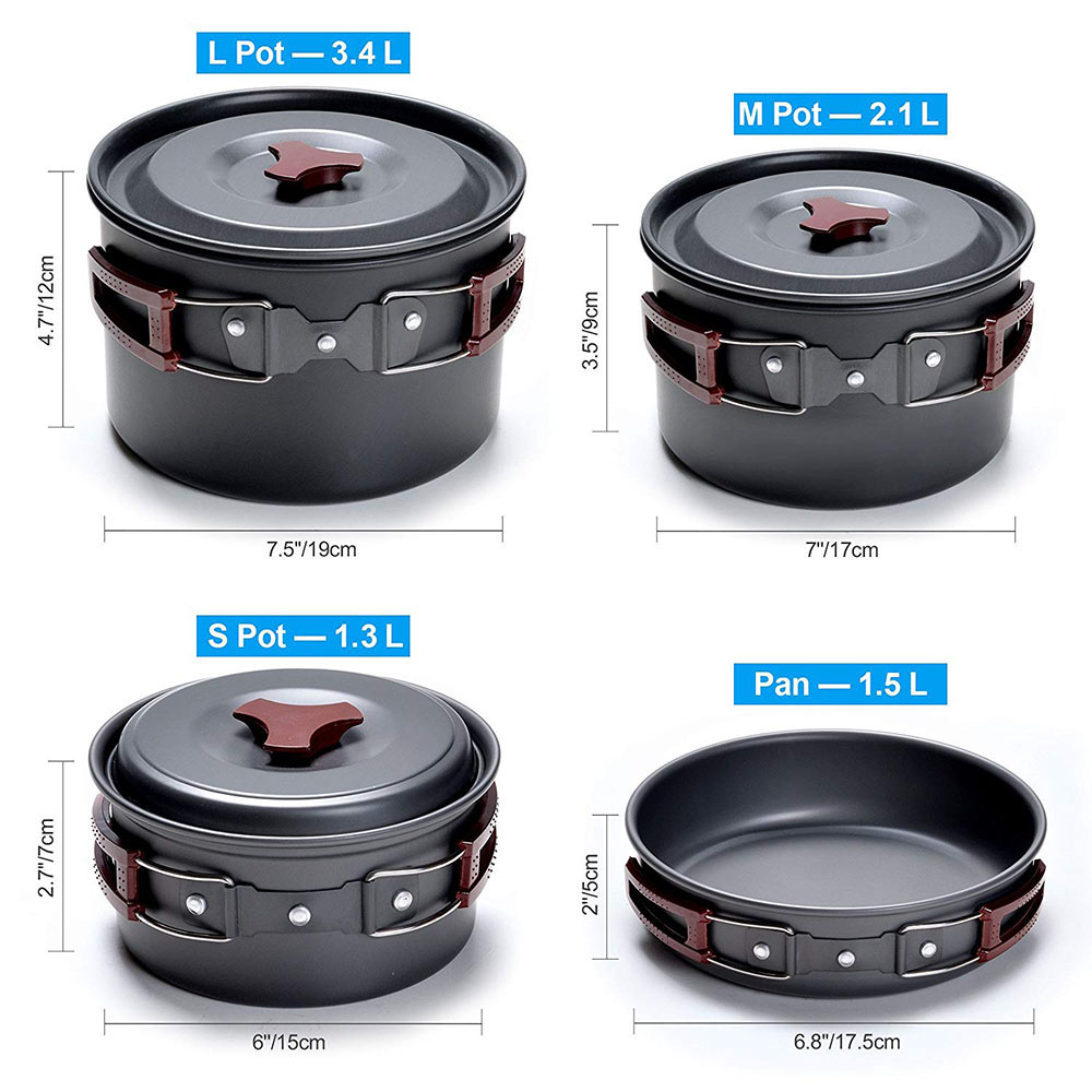 Outdoor Camping Cookware Kit N - Outdoor Camping Kitchen Table recension och pris