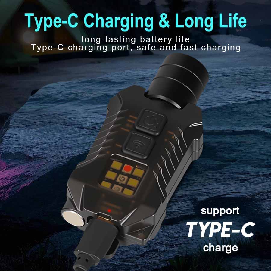 Rechargeable Powerful EDC Flas - Camping Lantern recension och pris