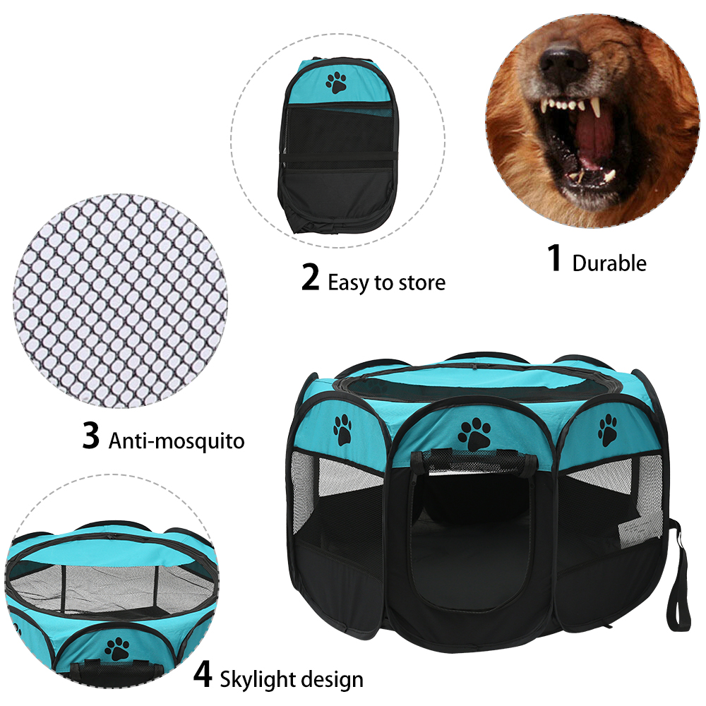 Folding Pet Tent Dog House Cam - Outdoor Camping Dog Fence recension och pris