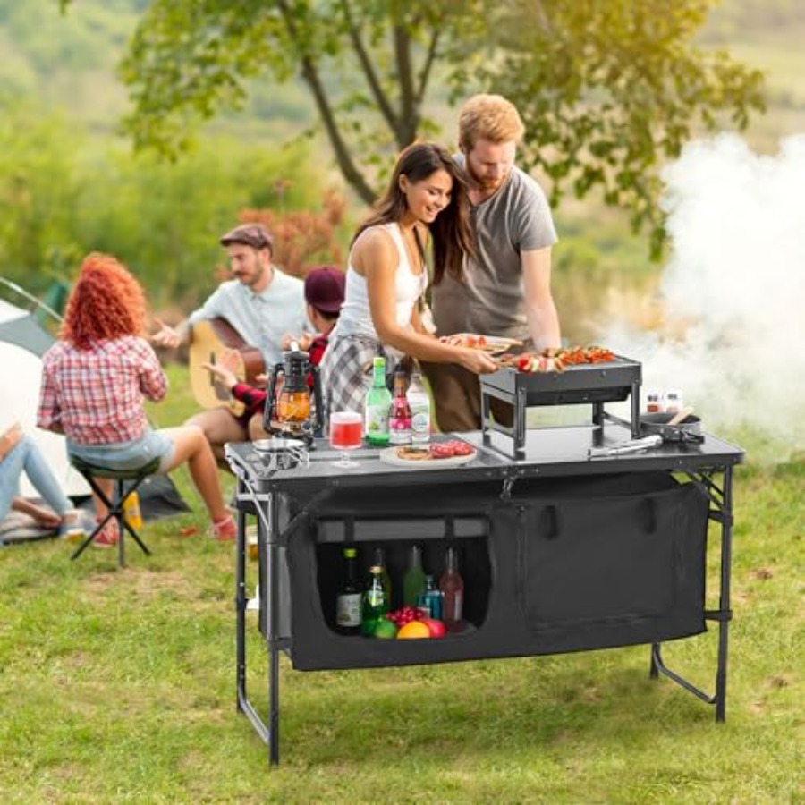 Camping Kitchen Table, Folding - Outdoor Camping Kitchen Table recension och pris