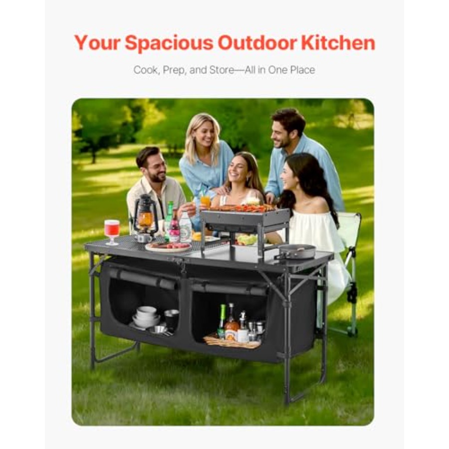 Camping Kitchen Table, Folding - Outdoor Camping Kitchen Table recension och pris