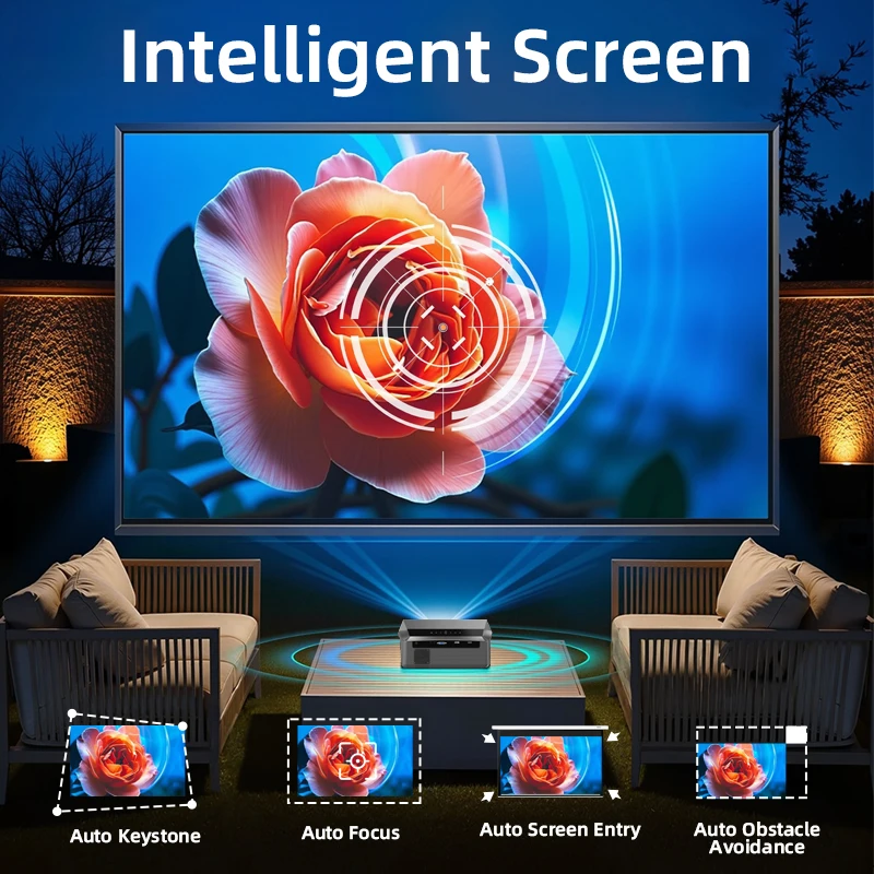CAIWEI A10Q Projector 4K Full  - Outdoor Camping Tv recension och pris
