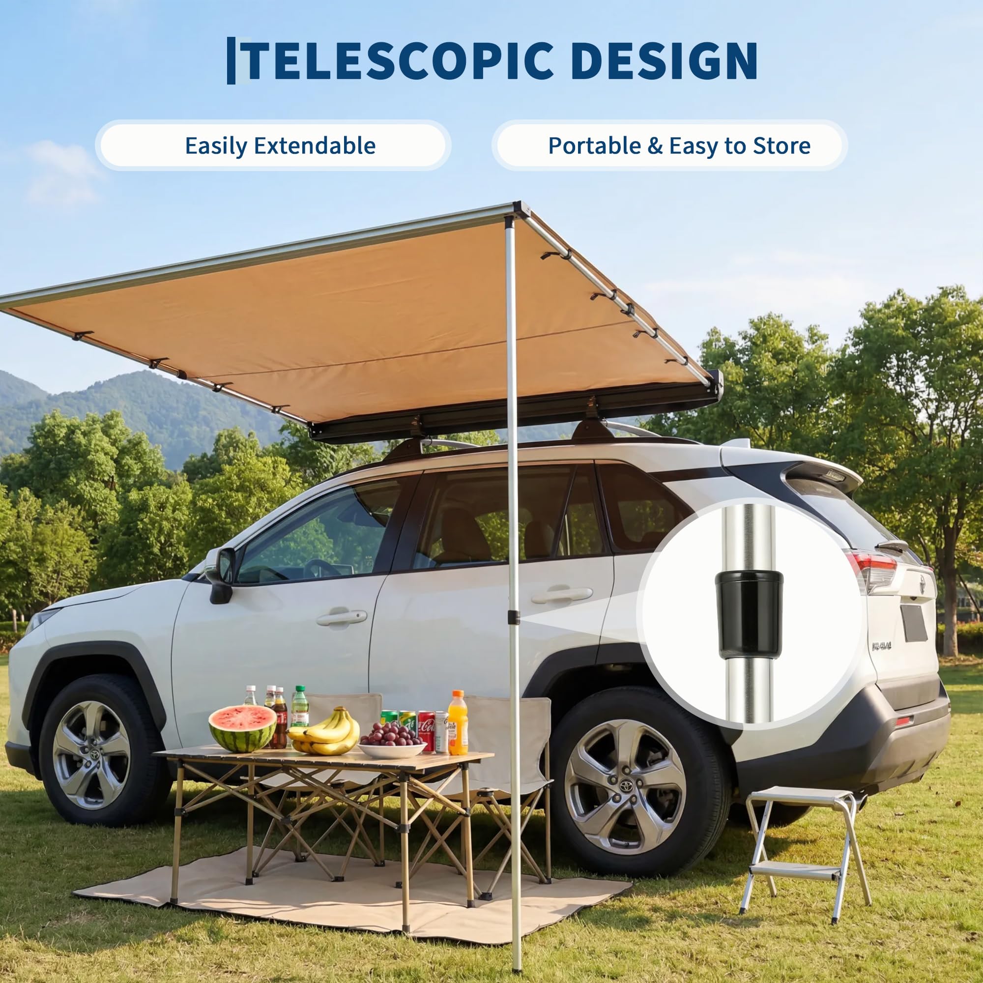 SUV Truck Van Roof Rack Awning - Outdoor Camping Vehicle recension och pris