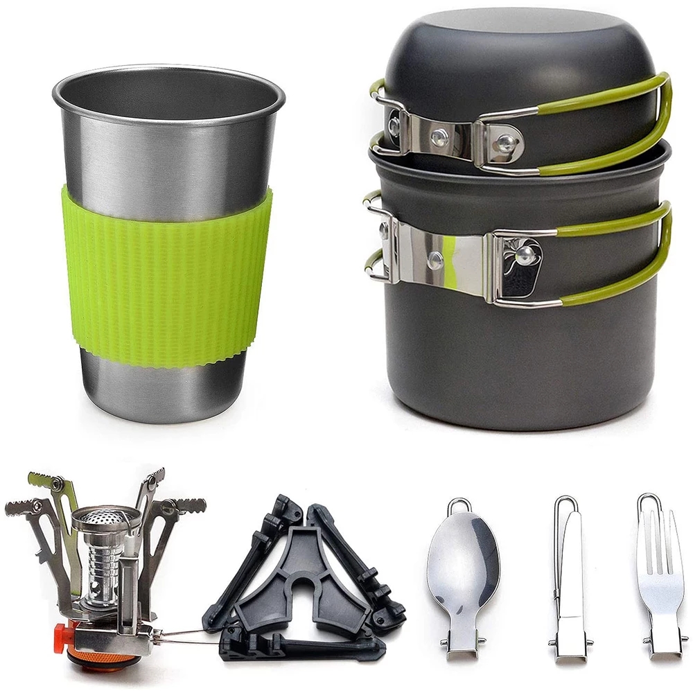 Camping Cookware Kit with Stov - Outdoor Camping Uk recension och pris