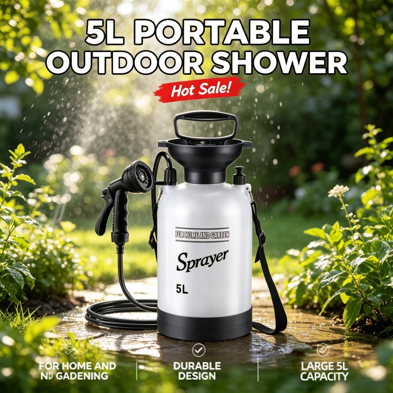 5L Portable Camping Shower Man - Outdoor Camping Vehicle recension och pris