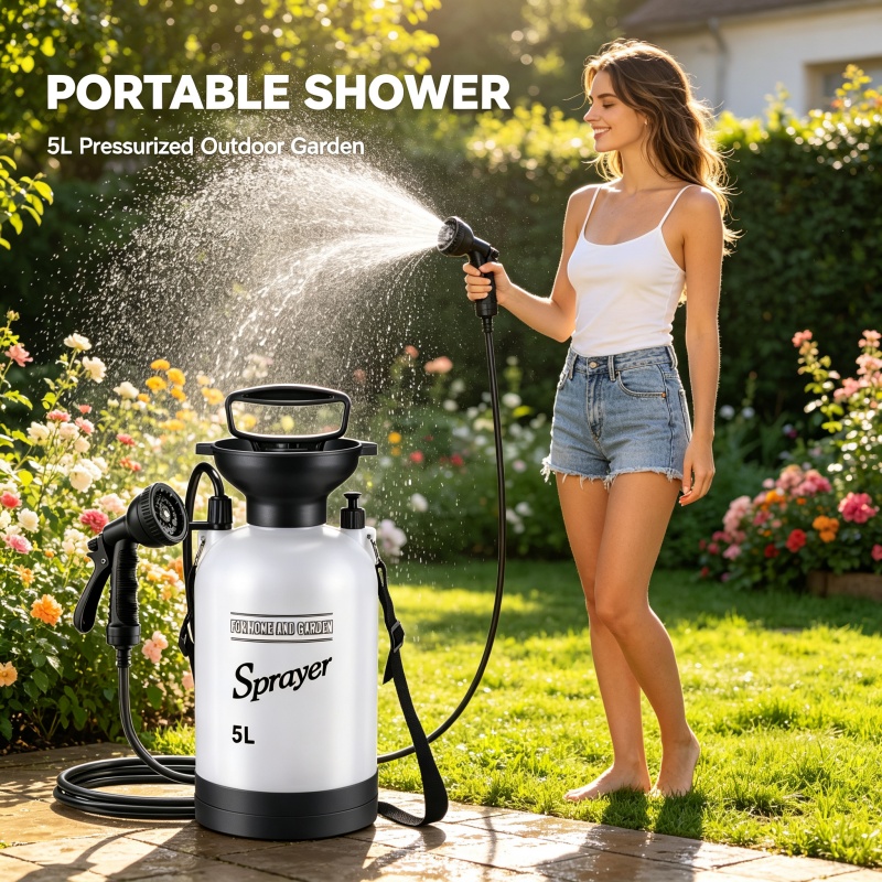 5L Portable Camping Shower Man - Outdoor Camping Vehicle recension och pris