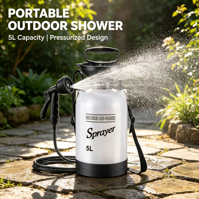 5L Portable Camping Shower Man - Outdoor Camping Vehicle recension och pris